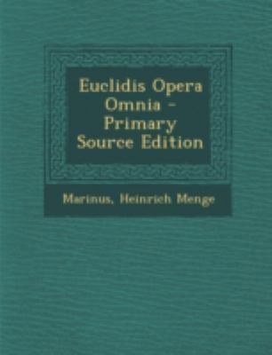 Euclidis Opera Omnia [Greek, Ancient (to 1453)] 1294766538 Book Cover