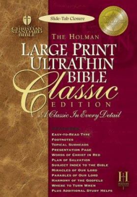 Holman Bible Ultra Thin Reference: Holman Chris... [Large Print] 1586401270 Book Cover