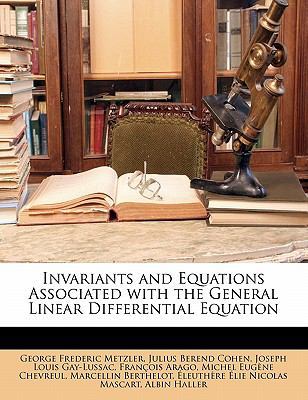 Invariants and Equations Associated with the Ge... 1173277013 Book Cover