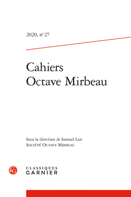 Cahiers Octave Mirbeau 2406105172 Book Cover