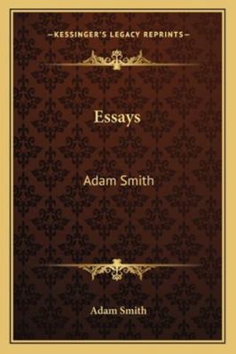 Essays: Adam Smith 1162947500 Book Cover