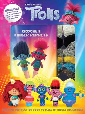 DreamWorks Trolls: Crochet Finger Puppets 1645171752 Book Cover
