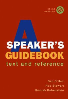 A Speaker's Guidebook: Text and Reference 0312443188 Book Cover