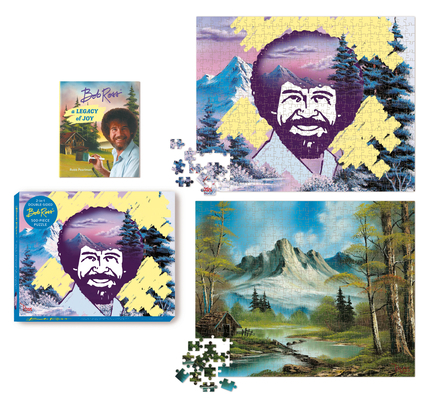 Game Bob Ross 2-In-1 Double-Sided 500-Piece Puzzle Book