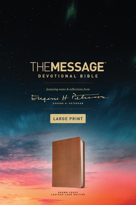 The Message Devotional Bible, Large Print (Leat... [Large Print] 1641582499 Book Cover