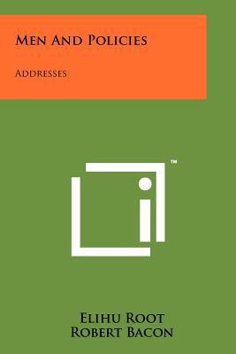 Men and Policies: Addresses 1258215233 Book Cover