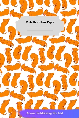 Cute Dog Theme Wide Ruled Line Paper 1706053738 Book Cover