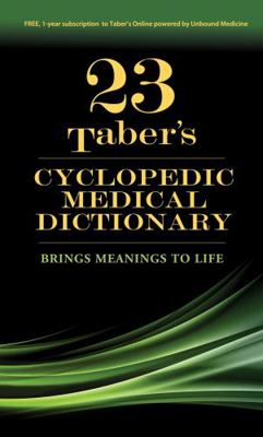 Taber's Cyclopedic Medical Dictionary 0803659040 Book Cover