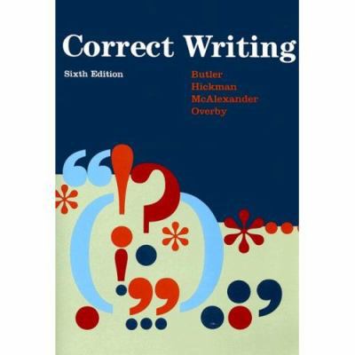 Correct Writing 9990812500 Book Cover