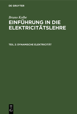Dynamische Elektricität [German] 348672990X Book Cover