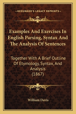 Examples And Exercises In English Parsing, Synt... 1164639986 Book Cover