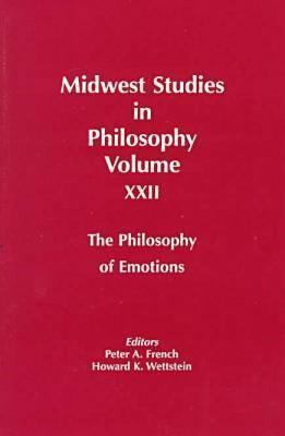 Midwest Studies Phil V 22: Philosophy of Emotions 0268014442 Book Cover