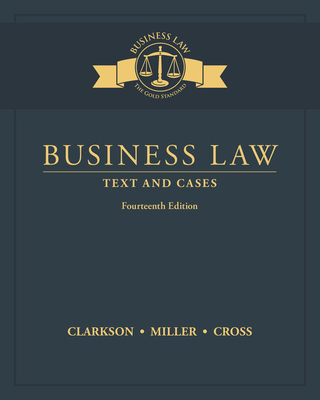 Business Law: Text and Cases 1305967259 Book Cover