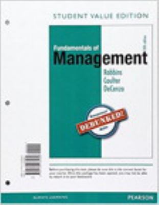 Fundamentals of Management, Student Value Editi... 0134796799 Book Cover