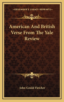 American and British Verse from the Yale Review 1163724645 Book Cover