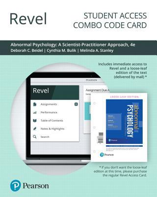 Revel for Abnormal Psychology: A Scientist-Prac... 0135212308 Book Cover
