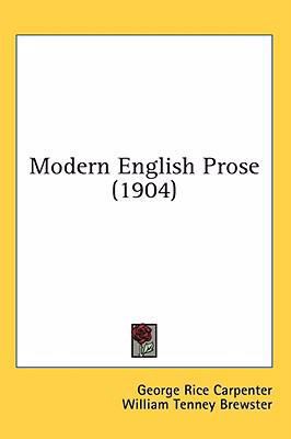 Modern English Prose (1904) 1436544858 Book Cover