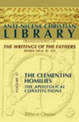 Ante-Nicene Christian Library: Translations of ... 1402168667 Book Cover