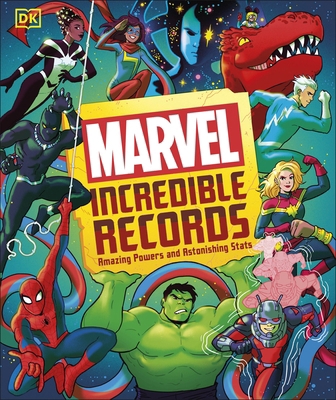 DK Children Marvel Incredible Records Amazing P... 0241681502 Book Cover