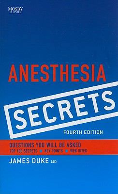 Anesthesia Secrets 0323065244 Book Cover