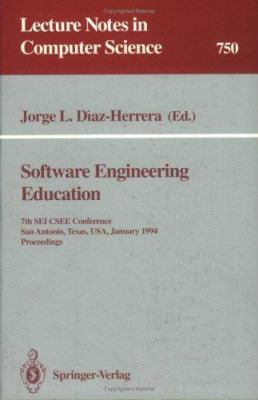 Software Engineering Education: 7th SEI Csee Co... 3540574611 Book Cover