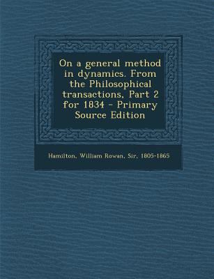On a General Method in Dynamics. from the Philo... 1293053031 Book Cover