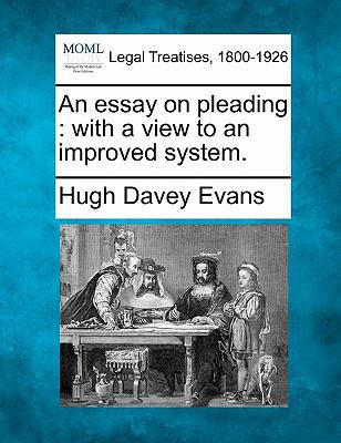 An Essay on Pleading: With a View to an Improve... 124015559X Book Cover
