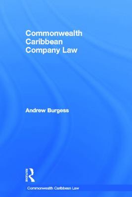 Commonwealth Caribbean Company Law 0415660068 Book Cover