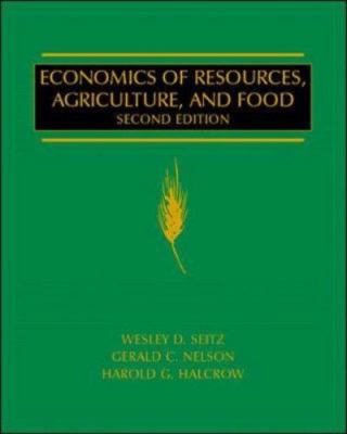 Economics of Resources, Agriculture and Food 0070259585 Book Cover