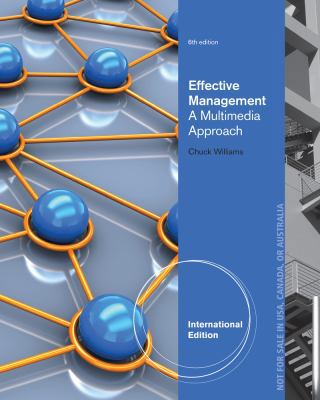 Effective Management. Chuck Williams 1133586295 Book Cover