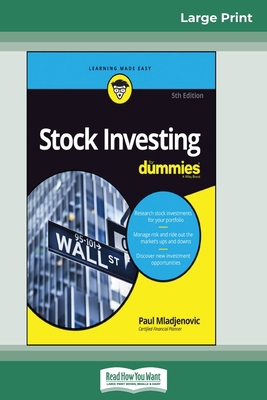 Stock Investing For Dummies, 5th Edition (16pt ... [Large Print] 0369306252 Book Cover