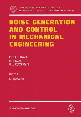 Noise Generation and Control in Mechanical Engi... 3211817107 Book Cover