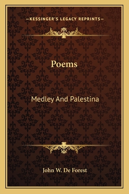 Poems: Medley And Palestina 1163772178 Book Cover