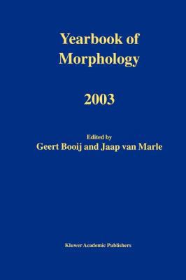 Yearbook of Morphology 2003 9048162858 Book Cover