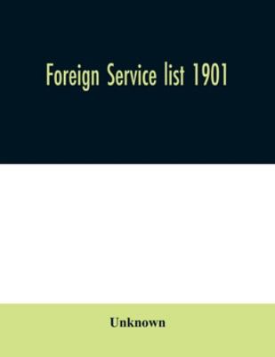 Foreign service list 1901 9354030777 Book Cover