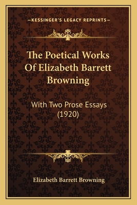 The Poetical Works of Elizabeth Barrett Brownin... 1163922498 Book Cover