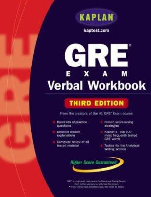 Kaplan GRE Exam Verbal Workbook 0743241304 Book Cover