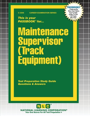 Maintenance Supervisor (Track Equipment) 1799335461 Book Cover