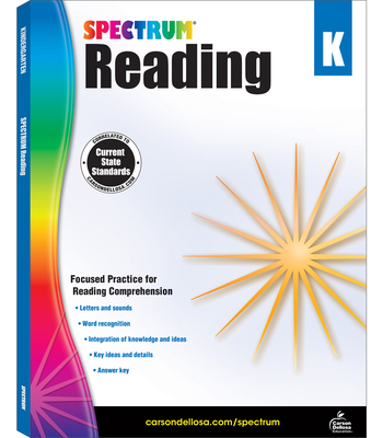 Spectrum Reading Workbook, Grade K: Volume 19 1483812138 Book Cover