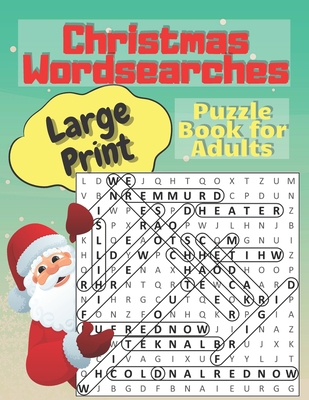 Christmas Word Search: Puzzle Book for Adults B08P7QB7GZ Book Cover