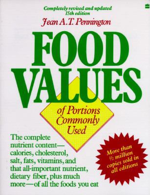 Food Values of Portions Commonly Used 0062731564 Book Cover