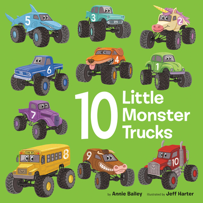 10 Little Monster Trucks B0FR7RQW7W Book Cover