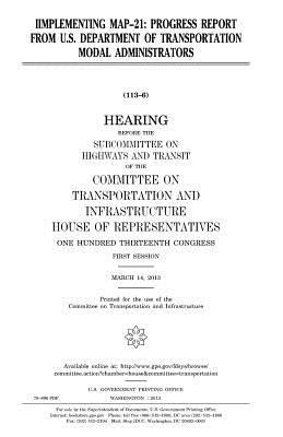 Iimplementing MAP-21: progress report from U.S.... 1981722246 Book Cover