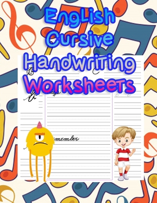 English Cursive Handwriting Worksheets: handwri... B087SGBTRT Book Cover