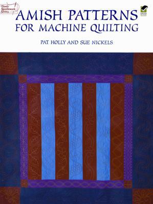 Amish Patterns for Machine Quilting 0486298760 Book Cover
