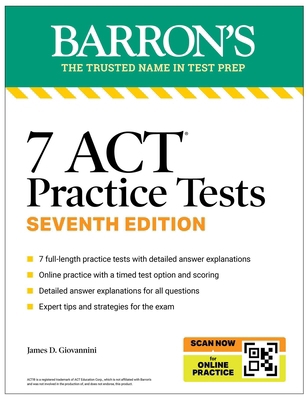 7 ACT Practice Tests, Seventh Edition + Online ... B0FCDDDQR4 Book Cover