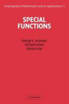 Special Functions 0521789885 Book Cover