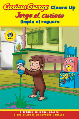 Curious George Cleans Up/Jorge El Curioso Limpi... [Spanish] 0618896872 Book Cover