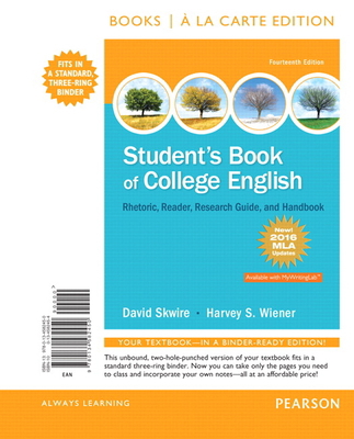 Student's Book of College English, MLA Update E... 0134582454 Book Cover