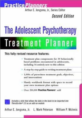 The Adolescent Psychotherapy Treatment Planner ... 0471347671 Book Cover